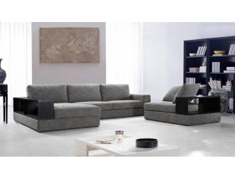 Anthem Modern Grey Fabric Sectional Sofa 