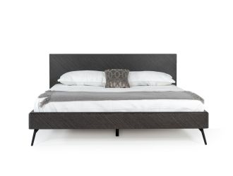 Modrest Gaige - Modern Grey Elm Bed 