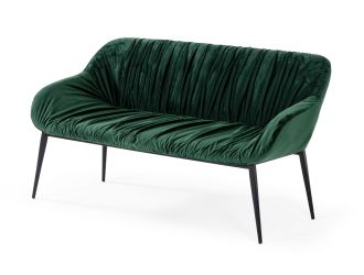 Modrest Katrina - Modern Green Fabric Bench