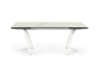 Modrest Farrell - Modern White Ceramic Extendable Dining Table
