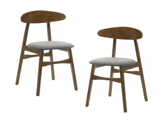 Modrest Castiano - Modern Grey Side Dining Chair (Set of 2)