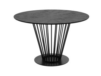 Modrest Conroy - Modern Black Round Dining Table