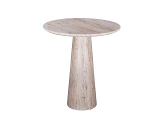 Modrest Velma - Modern Travertine Marble Round Dinette Table