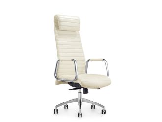 Modrest Mayer Modern White High-Back Office Chair