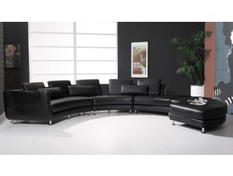 A94 Black - Contemporary Sectional Sofa
