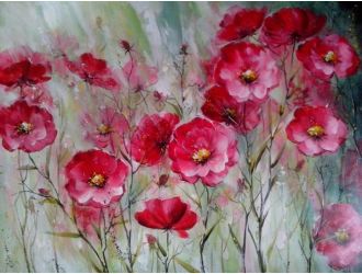 ADC7836 Floral Oil Painting On Canvas