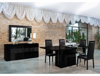 Modrest Ancona Modern Black Dining Set