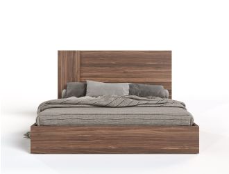 Nova Domus Asus - Italian Modern Walnut Bed