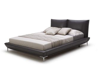 Queen Loft Modern Eco-Leather Platform Bed