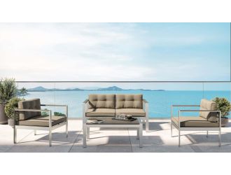 Renava Baja Outdoor Grey Sofa Set