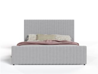 Modrest Beverly - Modern Grey Velvet Bed