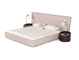 Modrest Brittany - Queen Modern Grey Fabric Bed 