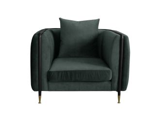 Divani Casa Oswego - Modern Dark Green Jade Accent Chair