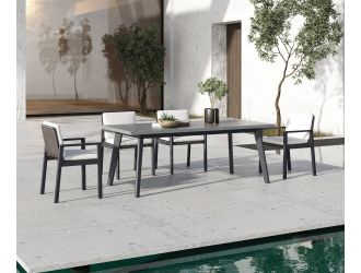 Renava Cuba - Outdoor Concrete Dining Table Set