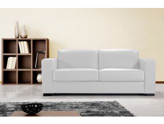 Dual Modern Brown Leather Sofa Bed