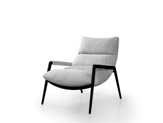 Modrest - Modern Homer Accent Grey Fabric Chair