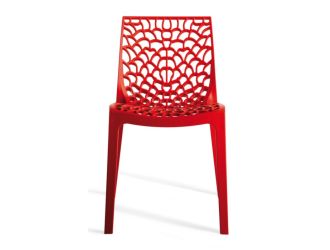 Gruvyer Modern Red Italian Dining Chair