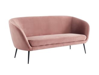 Divani Casa Koeing - Modern Coral Fabric Sofa