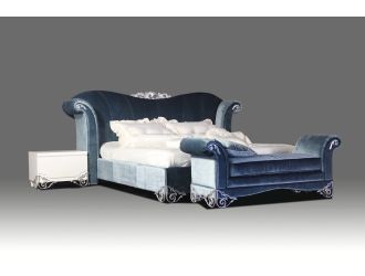Queen Rita Transitional Fabric Bed