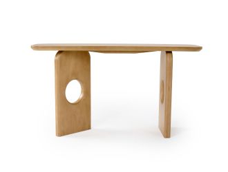 Nova Domus Oshana - Modern White Oak Console Table