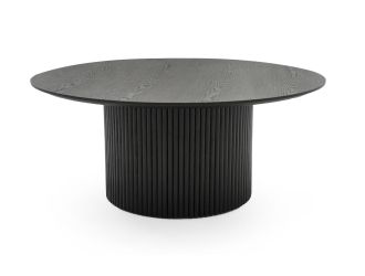 Modrest - Rawlins Modern Mid Century Black Ash Round Coffee Table