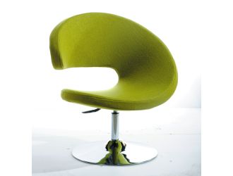 Modrest Adara Modern Green Fabric Lounge Chair