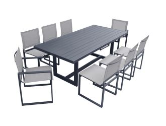 Renava Wake - Modern Dark Charcoal Outdoor Dining Table