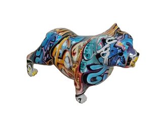 Modrest Graffiti French Bulldog Modern Multi-Color Sculpture