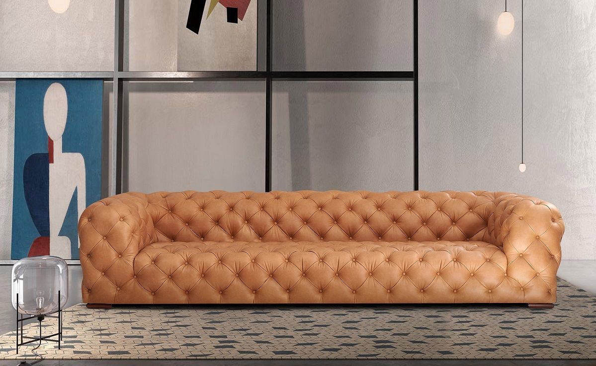 Betekenisvol Overredend Vleien Divani Casa Dexter - Modern Camel Curved Sectional Sofa
