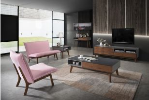Modrest Gardner - Modern Pink Accent Chair