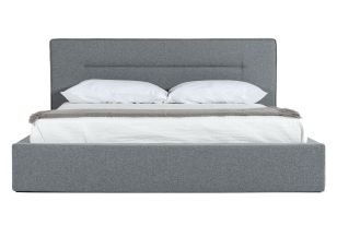 Nova Domus Juliana - Italian Modern Dark Grey Upholstered Bed