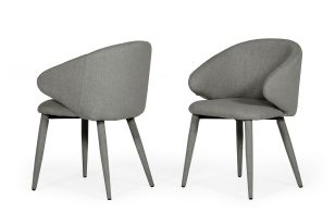 Modrest Keller - Modern Grey Dining Chair (Set of 2)