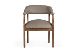 Modrest Canosa Modern Taupe Faux Leather Dining Chair 