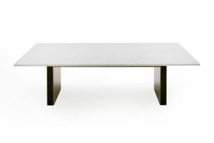 Modrest Auer - White Marble & Gold Dining Table