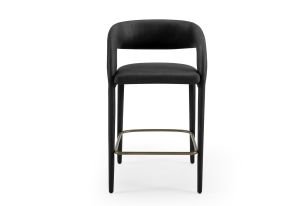 Modrest Faerron - Modern Black Leatherette Counter Chair