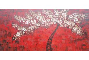 ADC7148 Modern Red Oil Painting