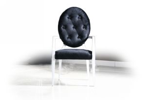 Versus Bella Modern Black Fabric Dining Chair (Set of 2)