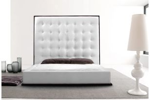 Modrest Beth Modern Wenge with White Leatherette Bed