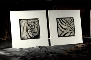 1008F Modern Zebra Wall Art