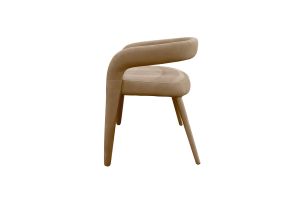 Modrest Mundra - Modern Beige Fabric Dining Chair