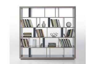 Modern Grey Lacquer Room Divider