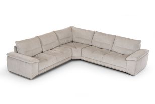 Divani Casa Antioch Modern Grey Fabric Sectional Sofa