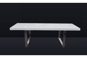Skyline Modern Extend-able White Dining Table