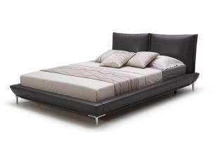 Queen Loft Modern Eco-Leather Platform Bed