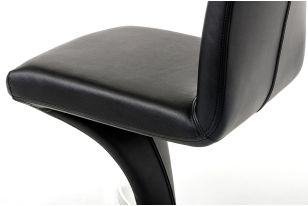 Nix - Modern Black Leatherette Dining Chair (Set of 2)