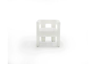 Modrest Drea - Modern White Fabric Dining Chair