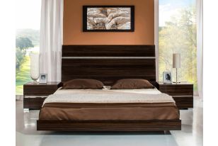 Excalibur Italian Modern Ebony Lacquer Bedroom Set