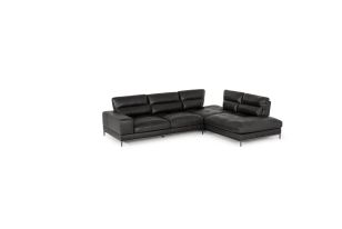 Divani Casa Kudos - Modern Dark Grey RAF Chaise Sectional Sofa