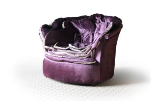 Petal - Velour Transitional Lounge Chair
