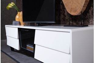 Nova Domus Max Modern White TV Stand